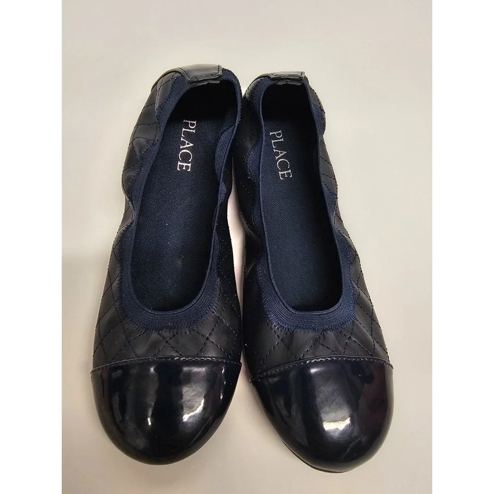 Children's Place Navy Blue ballet flats size 2 in excellent condition